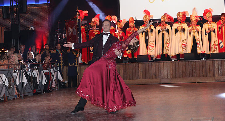 Narrhalla Prinzenpaar 2023 Steve I. und Ulrike I. auf dem CSU Schwarz-Weiss Ball Münchner G'Schichten im Festsaal des Paulaner am Nockherberg am 21.01.2023 (©Foto:Martin Schmitt)
